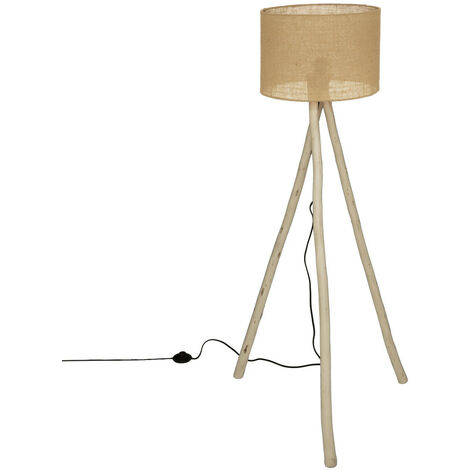 Lampe Étagère Lutece Aspect Bois Vieilli - Lampadaire BUT