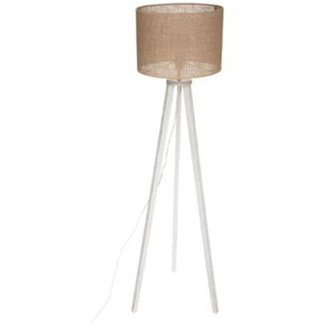 Lampadaire Trépied en Bois "Elva" 143cm Beige