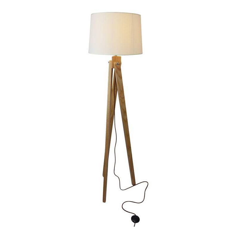 Barcelona Led - Lampadaire trépied en bois 'Nashua' E27