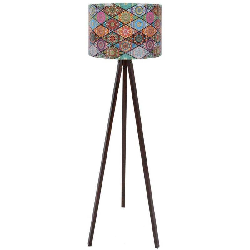 Cotecosy - Lampadaire avec abat-jour multicolore Cap