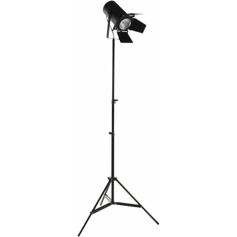 Lampadaire sur trépied - Warner - L 62 x H 200 cm - Noir - Livraison gratuite - Noir