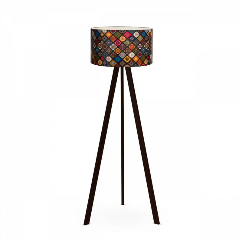 Lampe de Sol Multicolore avec Pieds en MDF, 21x140 cm, Pour Salon Coloré ou Chambre d'Adolescent Lampe de Sol Multicolore avec Pieds en MDF, 21x140 cm, Pour Salon Coloré ou Chambre d'Adolescent