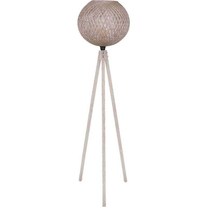 Lampadaire en mdf et jute Carmen