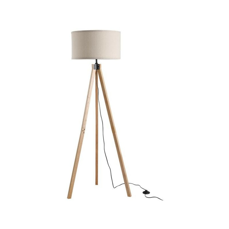 Lampadaire trépied tripod beige