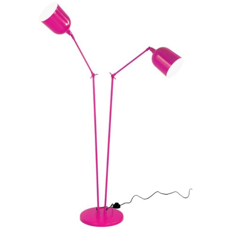 Lampadaire design, Lampadaire Twin ls design Rose en Metal Aluminor