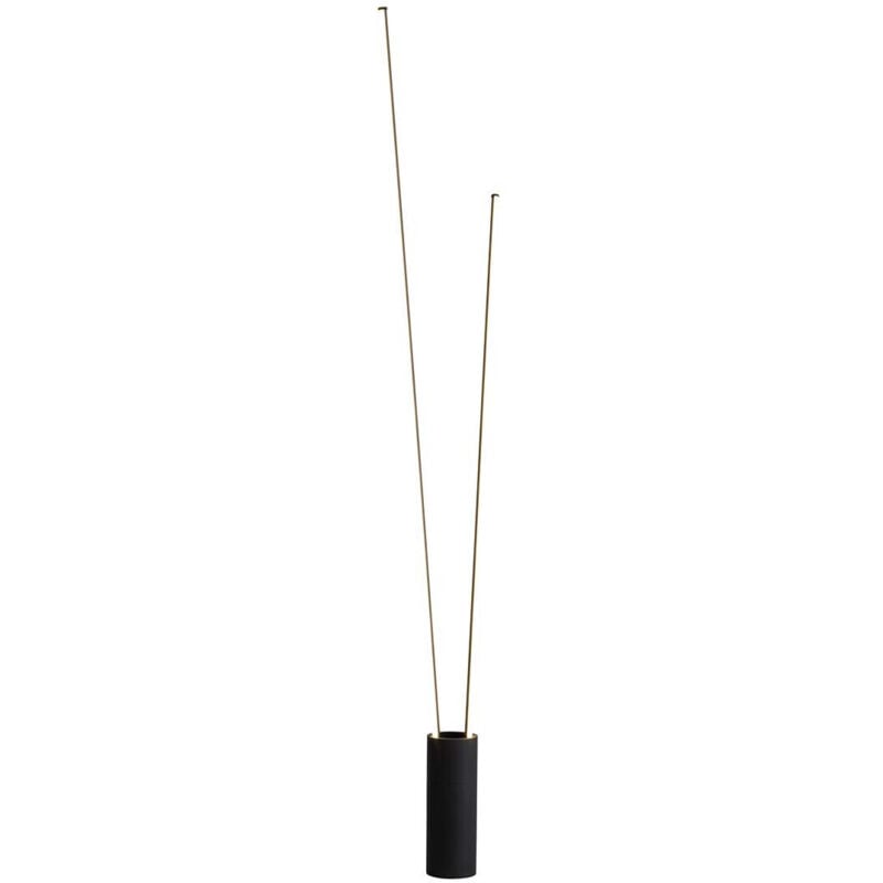 Lampadaire design, Lampadaire Vertical en led 44W par Mantra Noir en Metal Mantra