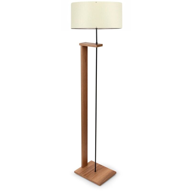 Lampadaire largeur 150 cm abat-jour crème, type E27 max 60 w, collection Victoria, douille E27 Max 60 w - Crème - Wellhome