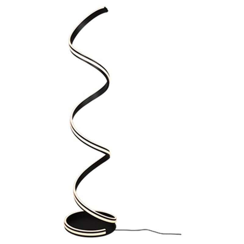 Nuria Lampadaire led intégré moderne noir mat 2300-3000-4000K avec pédale - Trio