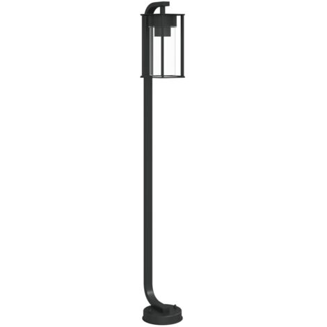 Lampadaire，Lampe sur pied d'extérieur noir 100 cm acier inoxydable CFW912611