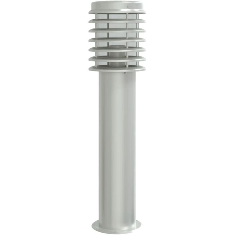 Lampadaire d'extérieur argenté 60 cm acier inoxydable Vidaxl