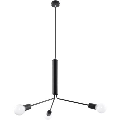 Lampadari Duomo nero 75x100x75cm Sollux