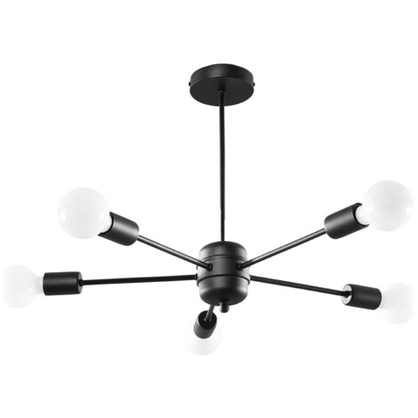 Lampadari Lango nero 66x46x66cm Sollux