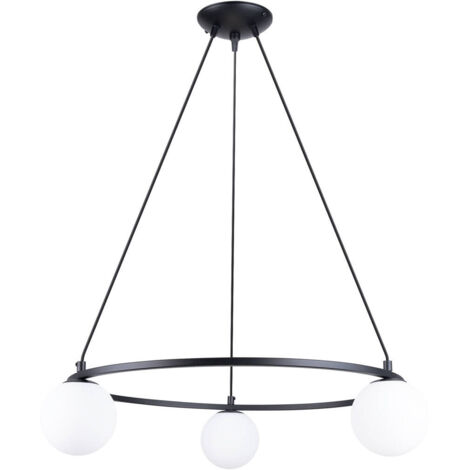 Lampadari Yoli nero 65x98x65cm Sollux
