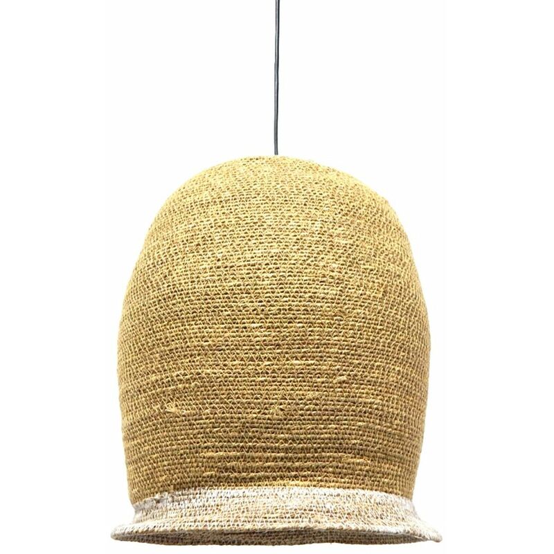 Lampadario 20 x 20 x 24 cm Fibra naturale