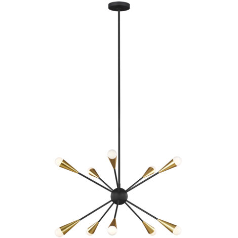 Lampadario a 10 luci Elstead Jax, Midnight Black, G9