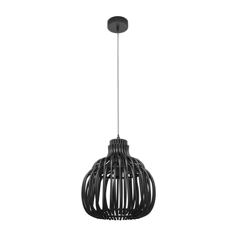 Lampadario A Caduta In Stile Moderno 30x80 Cm Colore Nero
