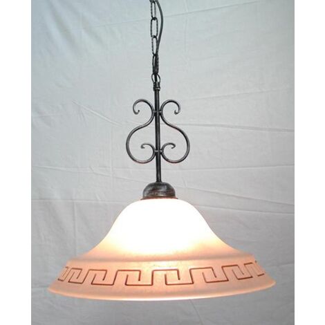 LAMPADARIO A CATENA SOSPENSIONE ATENA D.30 CM LAPADE APPLIQUE LAMPIONE LANTERNE