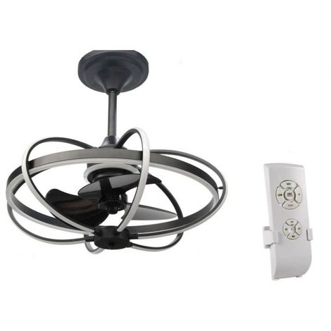 Lampadario a led con ventilatore e telecomando cm 86