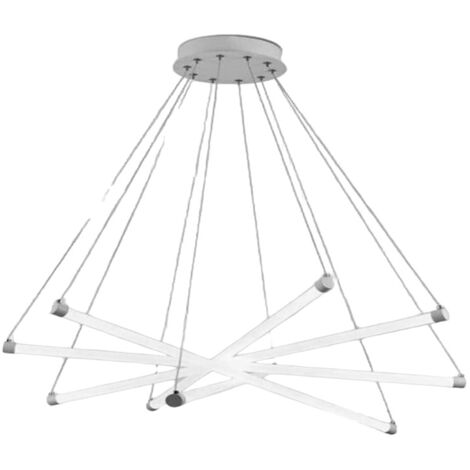 Lampadario a led ultra moderno 55 watt lampada a sospensione a raggi luce calda 3000k