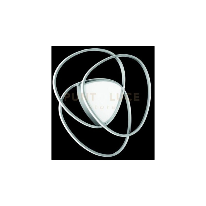 Plafoniera Rose Media Silver 4000k 5685lm 70w Dimmerabile D.67cm