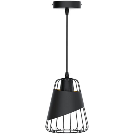 LAMPADARIO A SOFFITTO SOSPENSIONE PLAFONIERA E27 FERRO VINTAGE MODERNO 2