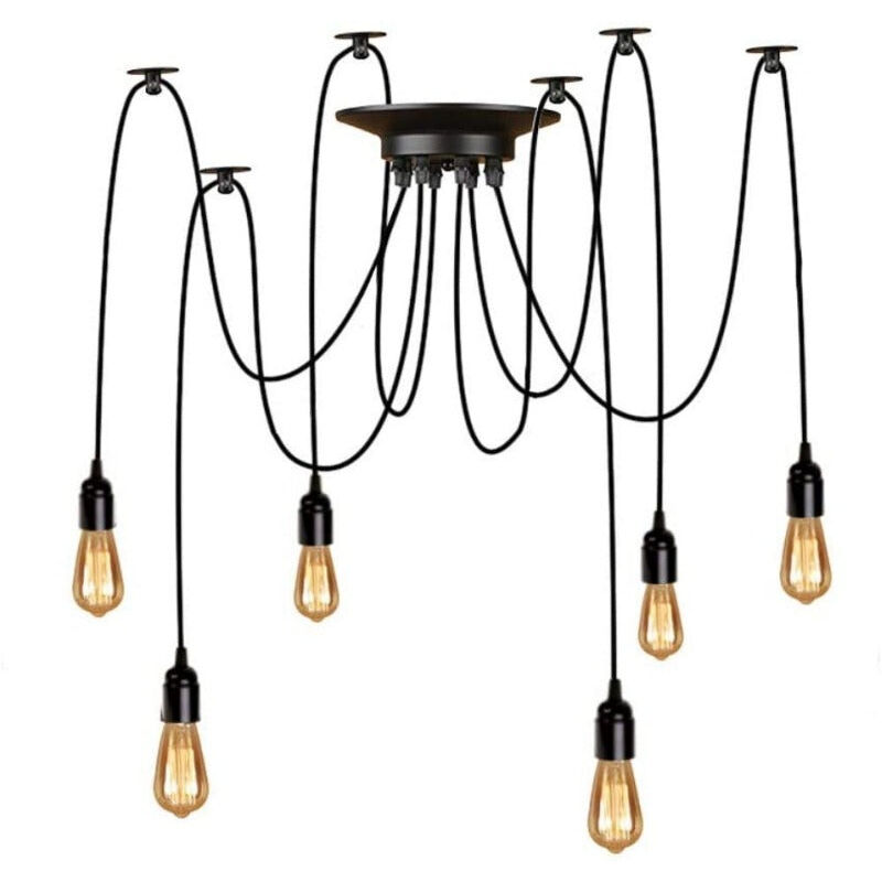 Goeco - Lampadario a soffitto Spider, plafoniere