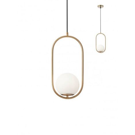 Lampadario a sospensione 1 luce colore oro opaco nina redo 012624