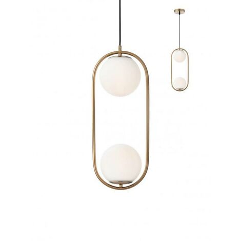Lampadario a sospensione 1 luce colore oro opaco nina redo 012626