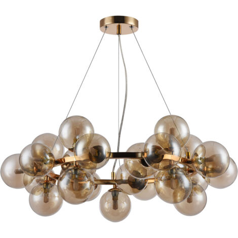 Lampadario a sospensione 25 sfere dorato stile moderno Dallas Maytoni