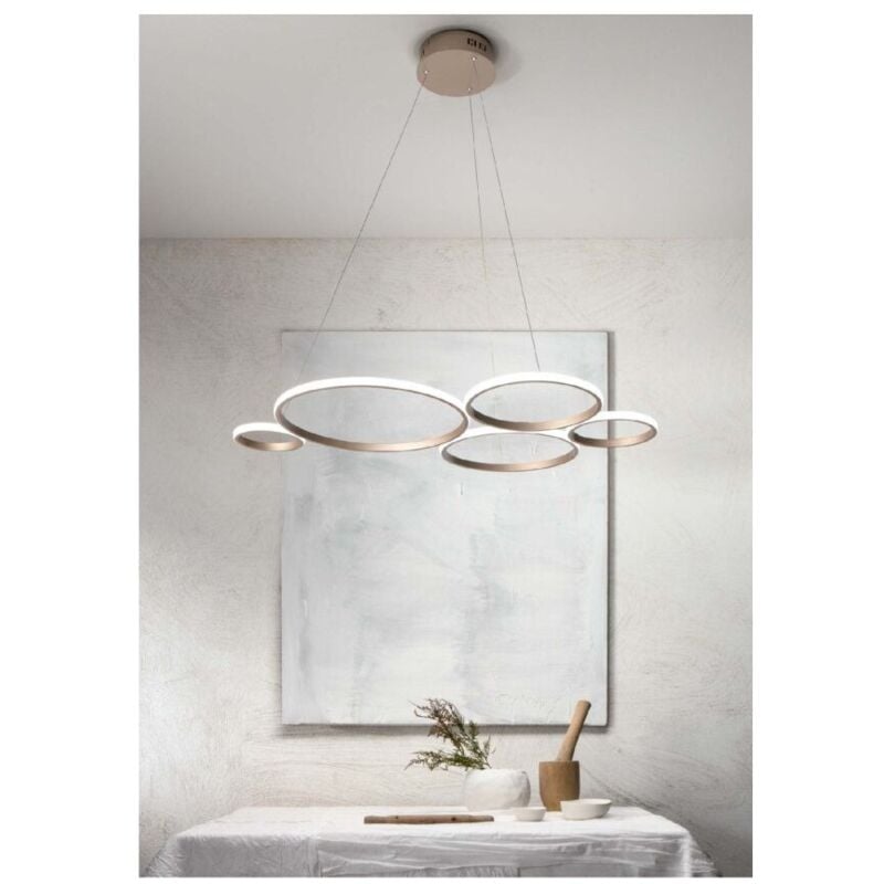 Lustre suspendu à led Pois-Gold