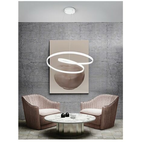 Lampadario a sospensione a led Ritmo bianco 6618 B LC PERENZ