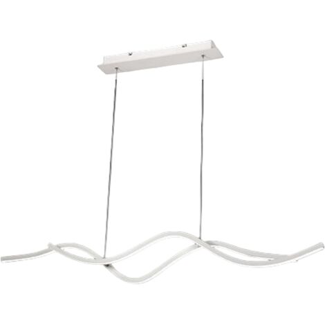 Lampadario a sospensione a led Sinuo 36W bianco 3666-45-102 Fabas Luce