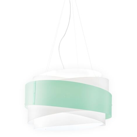 Lampadario a sospensione BEA tre luci Verde diametro 60x h38 cm