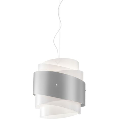 Lampadario a sospensione BEA una luce Argento diametro 40x h39 cm