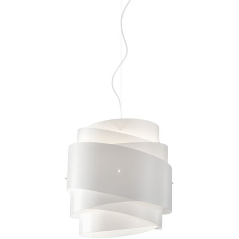 Lampadario a sospensione BEA una luce Bianco diametro 40x h39 cm