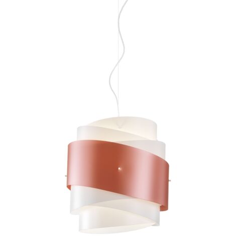 Lampadario a sospensione BEA una luce Rame diametro 40x h39 cm