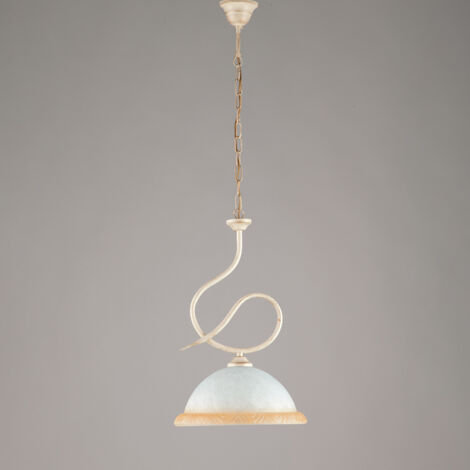 Lampadario a sospensione Bonetti Illumina Miranda 1 luce avorio