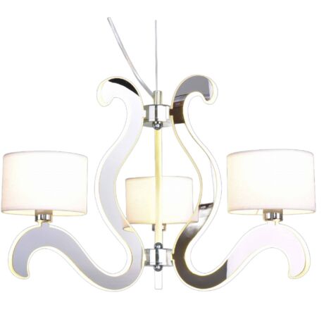 Lampadario a sospensione Candellux Ambrosia cromato LED 6xE14