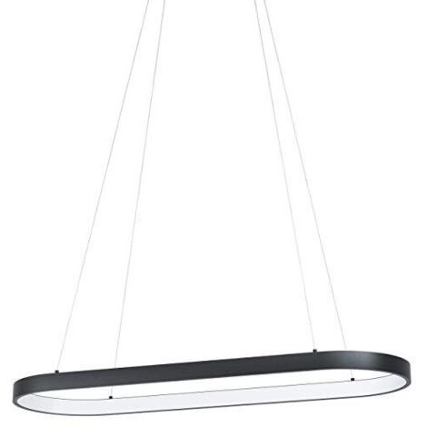 Lampadario A Sospensione Contemporaneo Codriales Acciaio Nero 1 Luce Led 27W