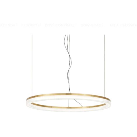 Lampadario A Sospensione Contemporaneo Crown Metallo Ottone Led 30W 3000K Ip20