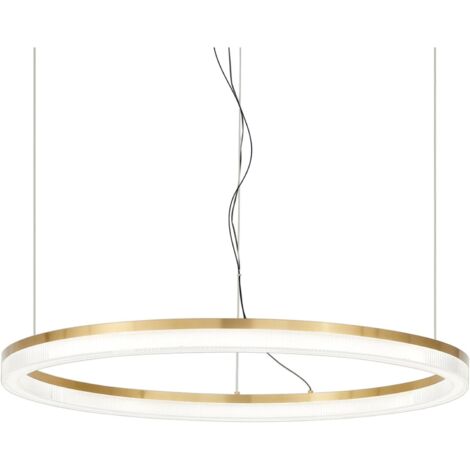 Lampadario A Sospensione Contemporaneo Crown Metallo Ottone Led 42W 3000K Ip20