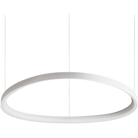 Lampadario A Sospensione Contemporaneo Gemini Metallo Bianco Led 55W 3000K Ip20