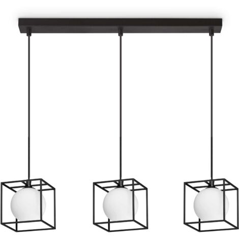 Lampadario A Sospensione Contemporaneo Lingotto Metallo Nero G9 4W 3000K Ip20