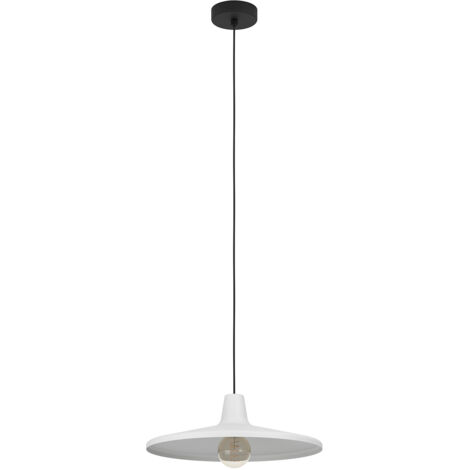 Lampadario A Sospensione Contemporaneo Miniere Acciaio Nero Grigio 1 Luce E27