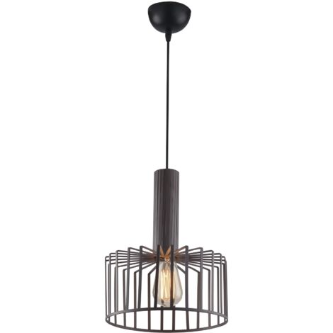 "Lampadario a sospensione DAYTON in metallo bronzo 25 cm."