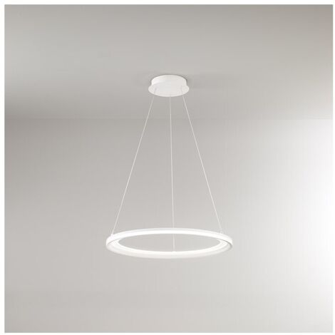Lampadario a sospensione EDGE a led 66W bianco opaco Perenz