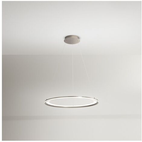 Lampadario a sospensione EDGE a led 66W Grigio titanio Perenz