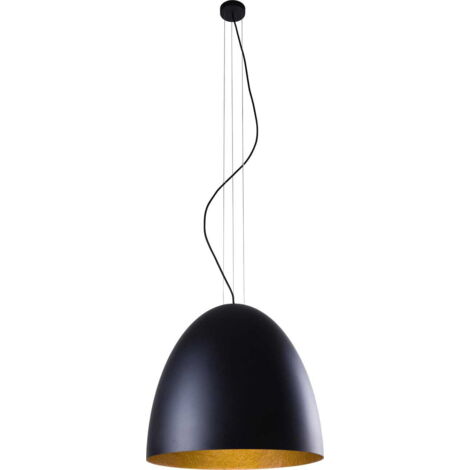 Lampadario a sospensione EGG Nowodvorski nero oro Ø55cm