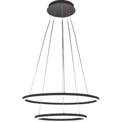 Lampadario a sospensione GIOTTO a led 52W nero 3508-45-101 Fabas Luce