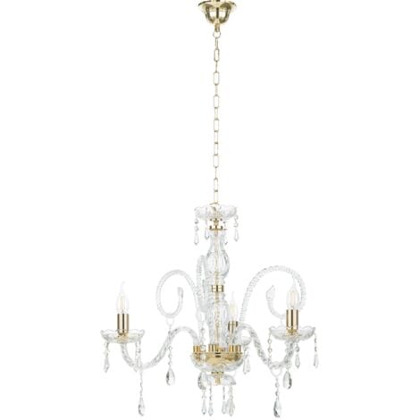 Lampadario a sospensione in cristallo D62 cm MARIATERESA intrecciato 3 luci